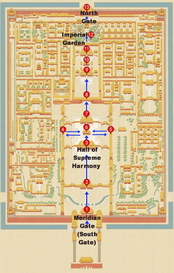 Forbidden City Map